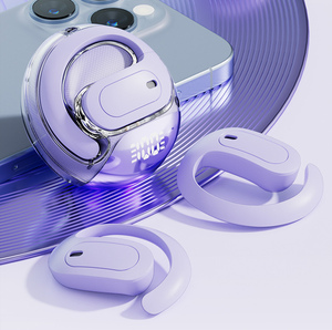 หูฟังไร้สายแบบเกี่ยวหูคุณภาพเสียงสูง สำหรับเล่นกีฬา OWS แบตเตอรี่ใช้งานได้ยาวนาน เหมาะสำหรับวิ่ง ปั่นจักรยาน ออกกำลังกายที่ยิม - Product Image 1