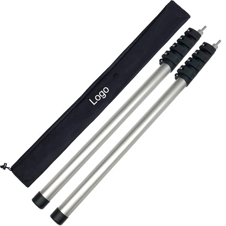 2400mm Anodized Black Twist Locking Aluminum