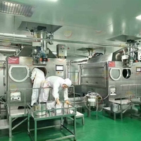 Grote Capaciteit Automatische Ijs Chocolade Snoep Coating Machine Voor Notenpinda