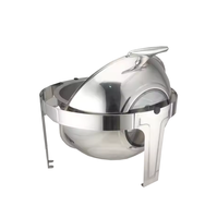 TAIDING Réchaud de buffet en acier inoxydable argenté avec isolation alimentaire et chauffage au combustible pour mariages