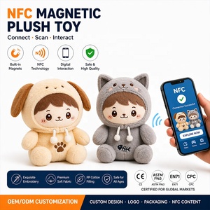 Peluche Personalizzato con NFC, Giocattolo Interattivo Magnetico, OEM ODM, con Magnete Nascosto per Regali Promozionali - Product Image 1