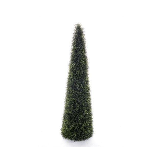 Hot Sale Treesmas 1.9 Meters Tall Cone Shaped Plastic Metal Artificial Topiary Tree Customizable Indoor Outdoor Home Decor China