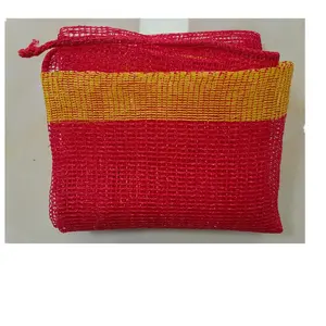 Exported to Philippines customized red mesh bag for Onion Bags vegetable Packaging Bags