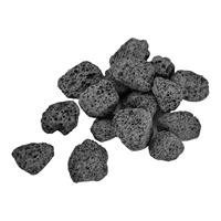 Pierres volcaniques de roche de lave naturelle noire pour l'extérieur foyer à gaz jardin aménagement paysager cheminée extérieure décoration de plantes en pot