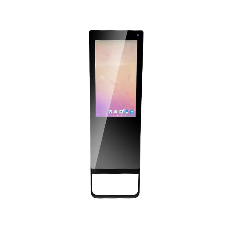 Cermin Dudukan Pintar Ai Ultra Tipis Android Display Digital Lcd Dinding Lantai IP65 Interaktif Gym