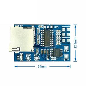 Module MP3 Mono EParthub 2W avec fente pour carte TF 3.75V, garde en mémoire la dernière chanson jouée, 3.4x2.25cm, garantie 1 an - Product Image 3