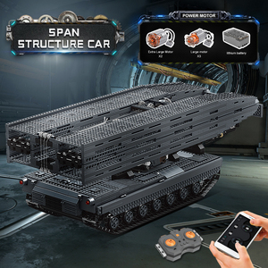 Moule roi 20002 technique télécommande <span class=keywords><strong>militaire</strong></span> <span class=keywords><strong>char</strong></span> blindé véhicule pont couche Structure voiture blocs de construction briques jouets - Product Image 5