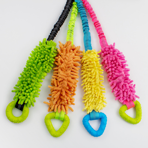 Giocattolo per Cani Ecologico di Lusso all'Ingrosso, Resistente e Interattivo, Corda Resistente ai Morsi con Anelli in Gomma e Peluche per Addestramento Quotidiano e Cura dei Denti - Product Image 5