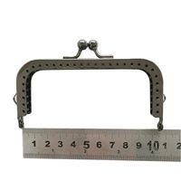Deepeel BS209 8.5-18.5cm matériel accessoire sac poignées baiser fermoir bricolage supports de couture portefeuille métal GunBlack carré sac à main cadre