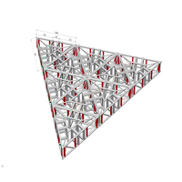 Estructura de Techo Triangular Portátil de Aleación de Aluminio de 200*200 mm, Certificación CE, Estructura de Iluminación Cuadrada para Conciertos