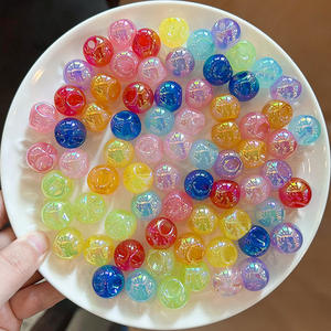 Perles de gelée de trou latéral en acrylique translucide coloré de 15mm pour bricolage accessoires faits à la main marque Fy origine CN ZHE - Product Image 2