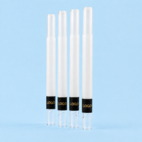 Tube de filtre à cigarettes jetable pré-roulé de type droit, en papier, 109 mm, avec embout en verre et autocollant de logo de marque