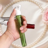 Mini flacon de parfum transparent coloré 40 ml, portable, avec fermeture à clip, en plastique, pour désinfectant capillaire, flacon pulvérisateur rechargeable