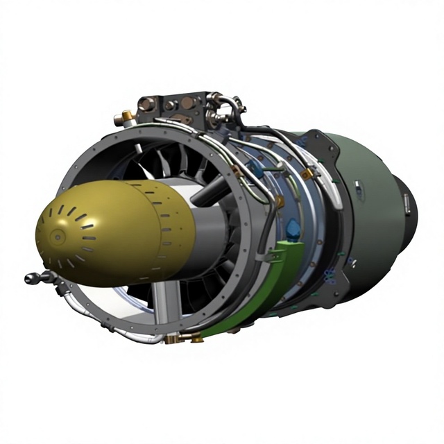 Large Turbojet Engine Special for Snow Removal Vehicles Kerosene Engine 400 kg Thrust Made in China
