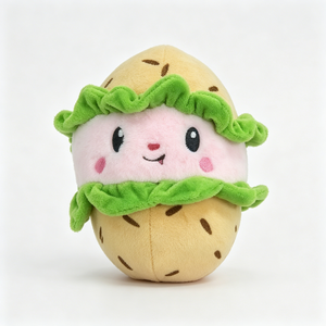 Juguetes de peluche de hamburguesa al por mayor, lindos y divertidos muñecos de peluche de <span class=keywords><strong>burrito</strong></span> y taco de dibujos animados para máquina de garras, suministro a granel - Product Image 1