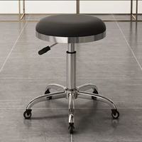 Chaise de Barbier Portable Réglable en Promotion avec Pompe Hydraulique, Siège en Cuir Synthétique, Design Moderne pour Atelier et Hôtel