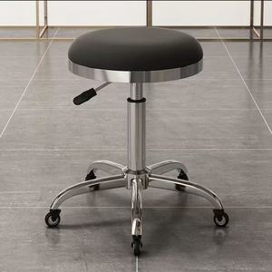 Silla de Barbero Portátil Ajustable en Oferta con Bomba Hidráulica, Asiento de Cuero Sintético, Diseño Moderno para Taller y Hotel - Product Image 5