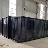 Caisse de transport pliable en tôle ondulée de 20 pieds avec portes – Maisonnette préfabriquée moderne et écologique