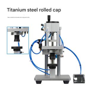 Semi Automatic Desktop Pneumatic Perfume Bottle Crimping Machine Vials <b>Sealer</b> Spray Glass Capper Gear Pump Essential Collar - Product Image 3