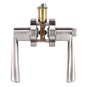 Chất Lượng Cao Satin Nickel Nhiệm Vụ Nặng Nề Cửa Đòn Bẩy Xử Lý Nội Thất Phòng Cửa Khóa Xử Lý Bộ - Product Image 6