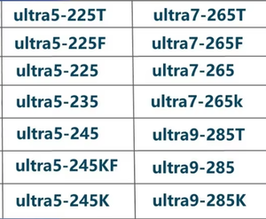 อัลตร้า U5 225T 225F 245K 245F 245 U7 265 265K 265T 265F 265KF U9 285T 285K 285 ซีพียูเดสก์ท็อป - Product Image 6