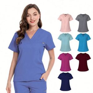 Ensemble de Blouse et Pantalon Médical Unisexe Personnalisé pour Femmes, Spécial Hôpital Dentaire, avec Détection d'Aiguilles et Thermocollage Sans Couture, pour Médecins et Infirmières - Product Image 2