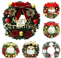 Guirlande florale artificielle en eucalyptus, couronne de Noël, ornement suspendu, décoration de fenêtre de Noël, rotin festif pour fête