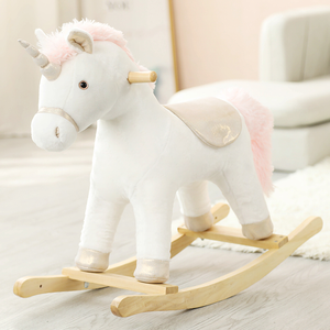 Caballo Balancín Infantil Blanco de Princesa, Juguete de Caballo, Regalo de Cumpleaños para Niñas, ¡Gran Venta! - Product Image 2