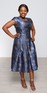 Vestidos de Oficina para Mujer, Estilo Africano, Elegantes, Plisados, Maxi Vestido Dashiki para Damas - Product Image 4