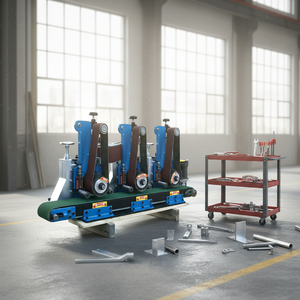 Machine de polissage et d'ébavurage à plat professionnelle en acier inoxydable Mecor pour tôles, avec épaisseur et largeur personnalisables - Product Image 6