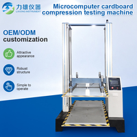 Machine d'essai de compression de carton micro-ordinateurisée 5000 kg pour le test de résistance à l'empilage et à la compression des emballages en carton ondulé (Contrôle Qualité)