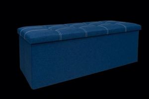 Modern Stool Living Room Furniture <b>Storage</b> <b>Box</b> <b>Fabric</b> Stainless Steel Bamboo Highest Quality Sample Available Stools Counter - Product Image 4