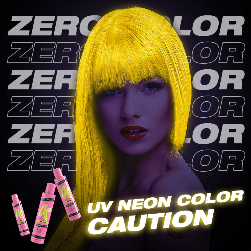 ZERO Color Fresh conditioner UV Neon color Semi-Permanent Colour lasts up to 8 Vegan hair dye