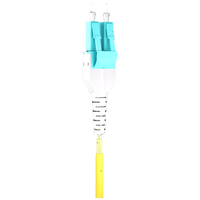 Câble de brassage fibre optique 1m (3ft) 2 fibres LC PC Duplex vers LC PC OM3 OM4 Duplex Monomode (OS2) Riser (OFNR) 2.0mm à gaine étanche