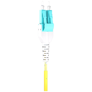 Cavo Patch in Fibra Ottica da 1m (3ft) 2 Fibre LC PC Duplex a LC PC OM3 OM4 Duplex Monomodale (OS2) Riser (OFNR) 2.0mm con Buffer Stretto - Product Image 2