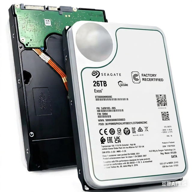 26TB Internal Server Enterprise HDD SATA 6Gb/s 7200RPM 3.5" Data Center NAS Storage ST26000NM000C Wireless