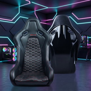 Siège de course universel personnalisable Fantom FRP en cuir PU, coque de siège baquet intégrale, faible MOQ, offrant confort et maintien - Product Image 1