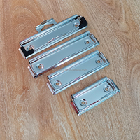 Fournitures de papeterie de bureau Checker Surface 120mm Argent Fil Plat Menus Conseil Clip Métal Presse-papiers Clips pour Fichier Dossier Dessin