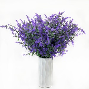 Flores Artificiales de Lavanda Resistentes a los Rayos UV, Plantas de Plástico <span class=keywords><strong>para</strong></span> Jardín, Porche, Ventana, Decoración del Hogar, Venta al por Mayor - Product Image 3