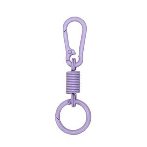 Rebound Zinc Alloy Finger Ring Elastic Keychain Mountaineering <b>Carabiner</b> <b>Keyring</b> - Product Image 5