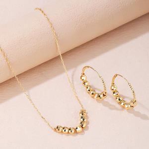 Kinnear Brazilian Sieraden <span class=keywords><strong>18</strong></span> <span class=keywords><strong>Kt</strong></span> Goud Sieraden Verguld Sets Elegante Tri-Tone Getextureerde Ketting En Oorringen - Product Image 3