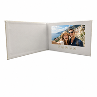 Ensemble de livres vidéo de mariage brochure vidéo LCD 7 pouces livre de cartes avec écran LCD
