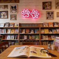 Enseigne néon personnalisée en gros pour la revente, enseigne néon LED patte de chien, décoration murale pour la maison, les fêtes, les studios, les clubs, cadeau pour toutes les occasions