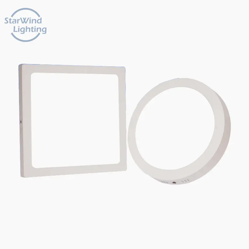 Quadrado redondo lâmpada LED painel de teto luz superfície montada downlight