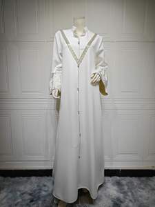 Kaftan marocain de haute qualité, <span class=keywords><strong>djellaba</strong></span> à manches évasées, robe abaya, kaftans amples <span class=keywords><strong>pour</strong></span> femmes, style Dubaï, <span class=keywords><strong>pour</strong></span> femmes musulmanes - Product Image 6