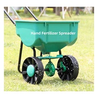 Épandeur d'engrais pour semences d'herbe 25L Épandeur d'engrais manuel de poche pour le jardin Épandeur d'engrais pour pelouse