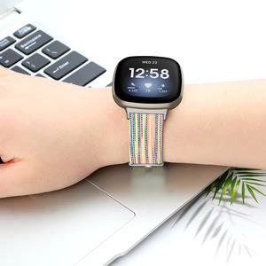 <span class=keywords><strong>Bracelet</strong></span> tissé en toile 9 couleurs <span class=keywords><strong>Bracelet</strong></span> de remplacement pour femmes et hommes Ceinture en nylon pour <span class=keywords><strong>Fitbit</strong></span> <span class=keywords><strong>Versa</strong></span> <span class=keywords><strong>3</strong></span> Band - Product Image 1