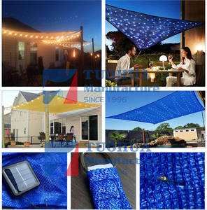 Auvent de jardin personnalisé pour patio extérieur <span class=keywords><strong>Voile</strong></span> pare-soleil romantique et magnifique en PEHD pour lumières <span class=keywords><strong>LED</strong></span> - Product Image 4