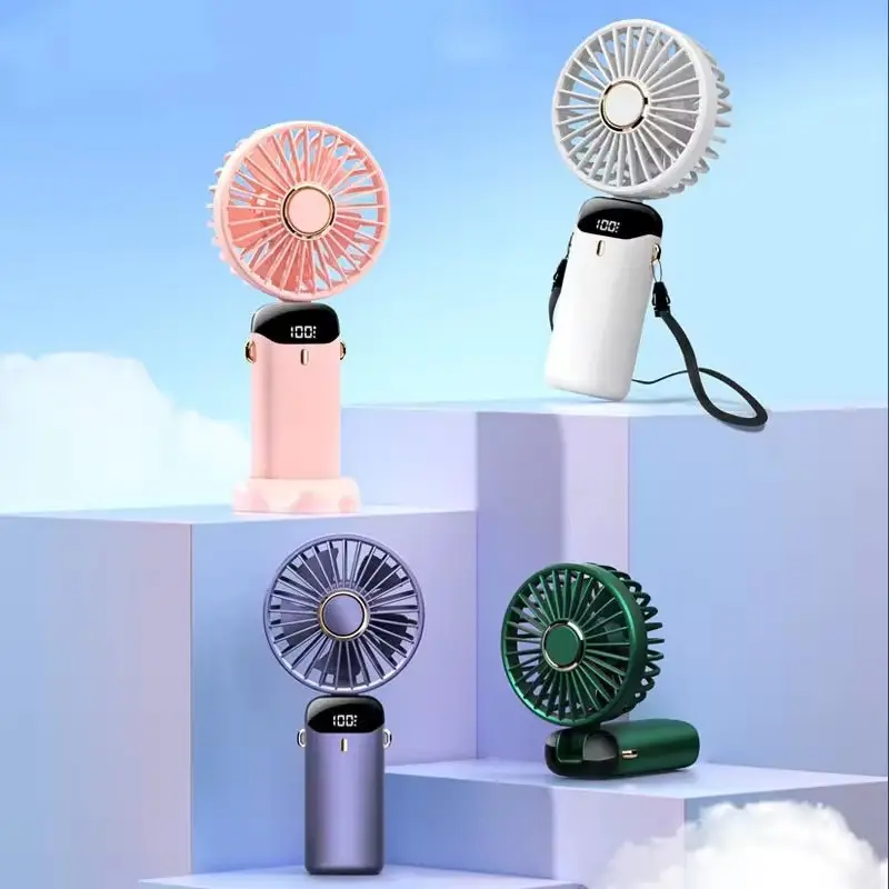 Mini Fan Outdoor Fans Portable for 2024 Hot Sale Rechargeable Fan