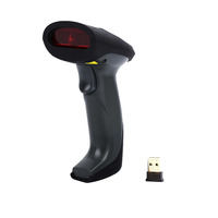 Escáner de Código de Barras 2D Inalámbrico Negro al por Mayor con Batería de 1450mAh y Transmisión en Área Abierta de 100M para Puntos de Venta Minoristas en Stock